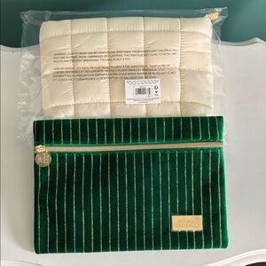 Bundle of 2 New Makeup Bags - tarte and Mario Badesceau